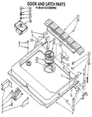 Door and latch