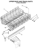 Upper rack and track