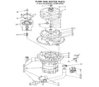 KitchenAid KUDI220WWH1 pump and motor diagram