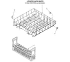 KitchenAid KUDI220WWH2 lower rack diagram