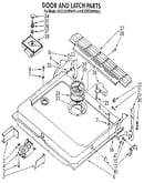 Door and latch
