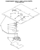 Component shelf and latch