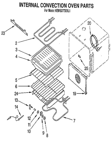 Internal convection oven