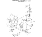 KitchenAid KEMS377XBL1 magnetron and air flow diagram