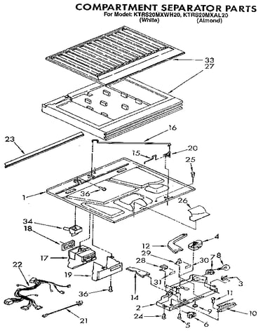 Compartment separator