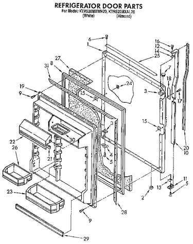 Refrigerator door