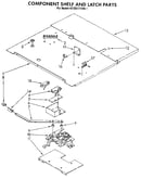 Component shelf and latch