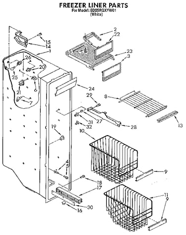 Freezer liner