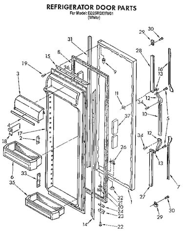 Refrigerator door