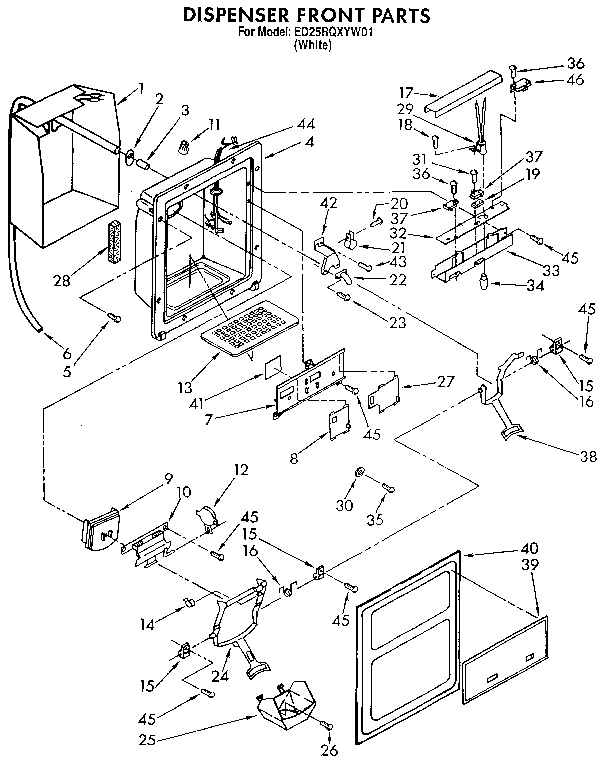 DISPENSER FRONT
