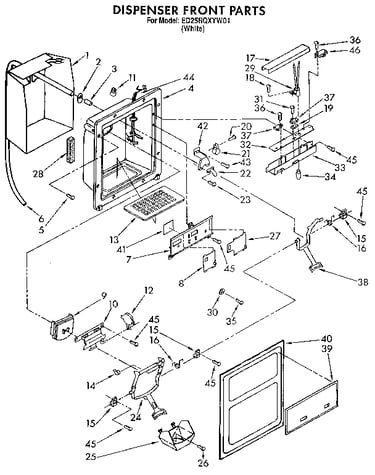 Dispenser front