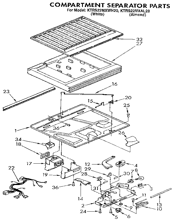 Compartment separator