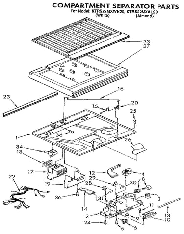 Compartment separator
