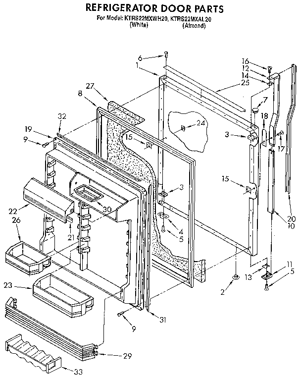 Refrigerator door