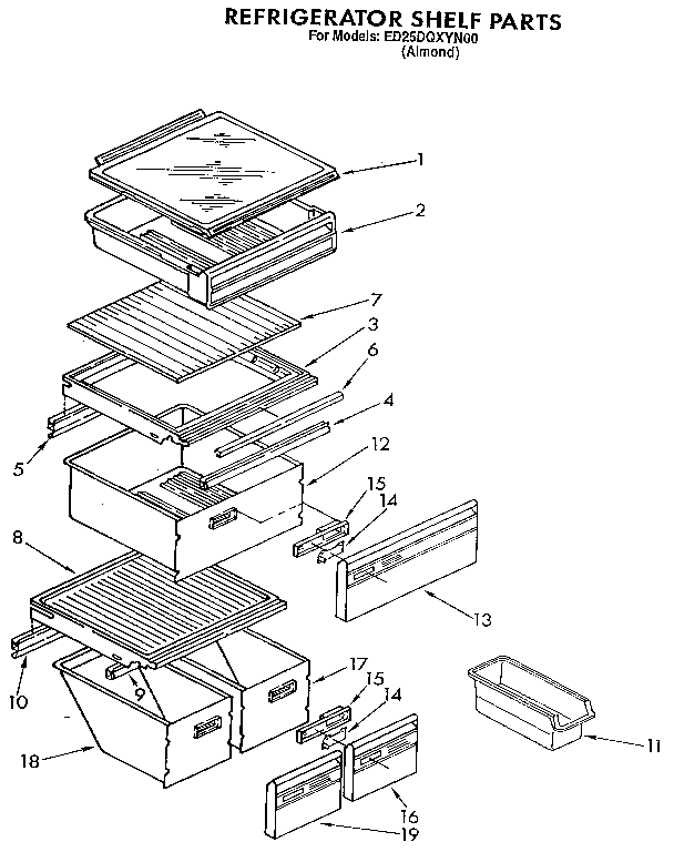 Refrigerator shelf