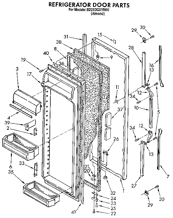 Refrigerator door