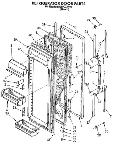Refrigerator door