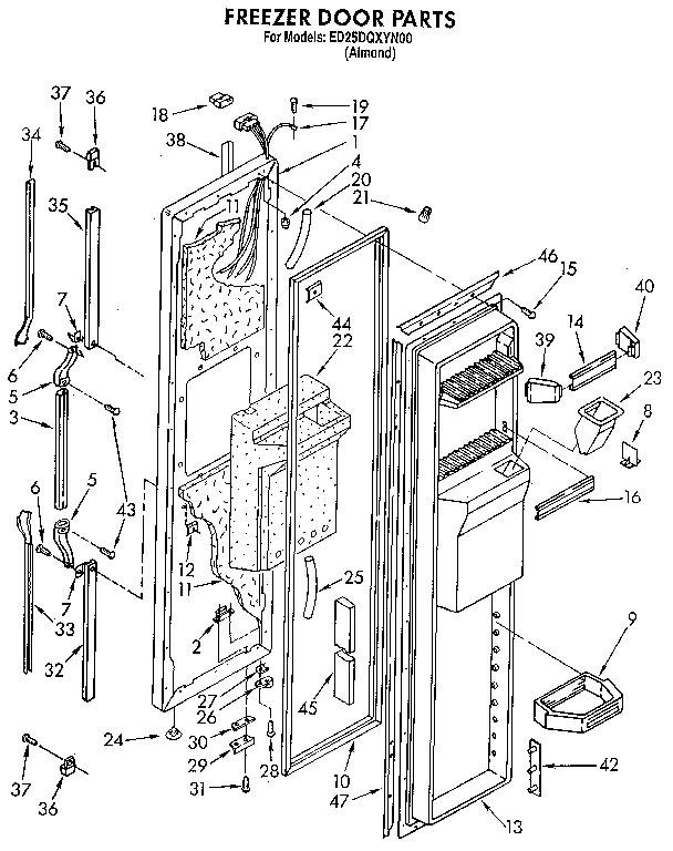 Freezer door
