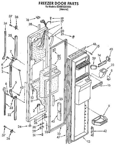 Freezer door