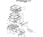 Whirlpool ED25DQXYN01 refrigerator shelf diagram