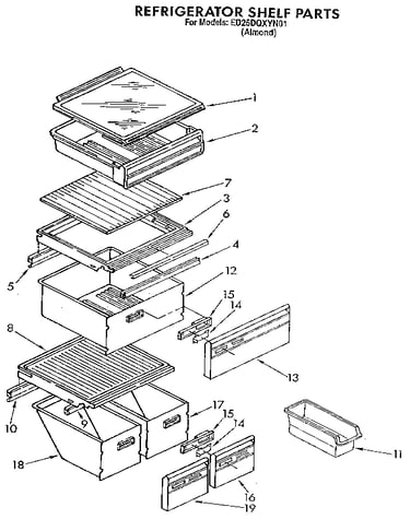 Refrigerator shelf
