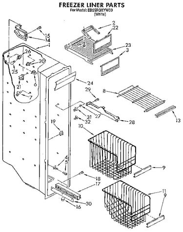 Freezer liner