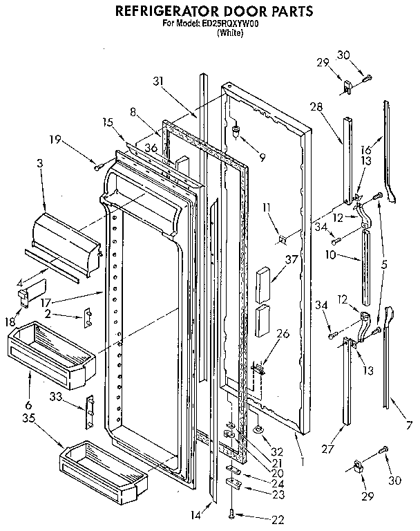 Refrigerator door