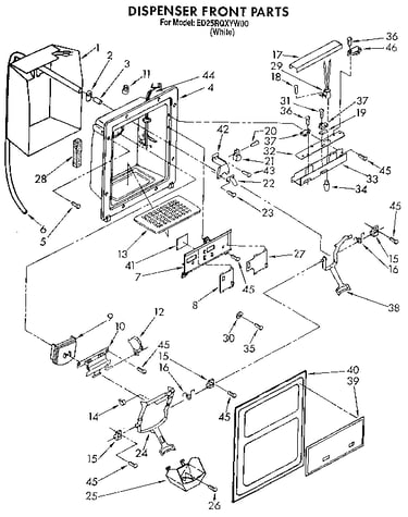 Dispenser front