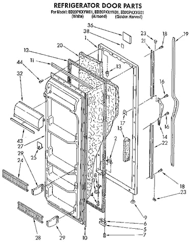 Refrigerator door