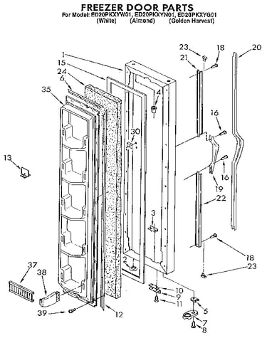 Freezer door