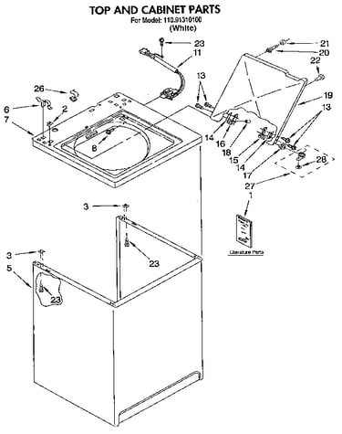 Top and cabinet