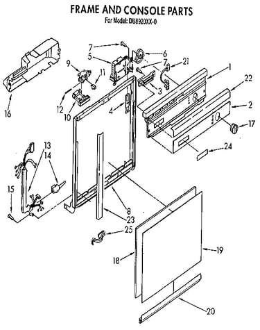 Frame and console
