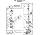 Whirlpool DU8920XX0 pump and motor diagram