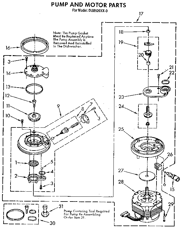 Pump and motor
