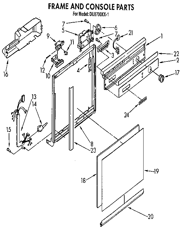 Frame and console