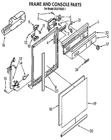 Frame and console