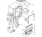 Whirlpool DU8700XX1 tub assembly diagram