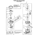 Whirlpool DU8700XX1 pump and motor diagram