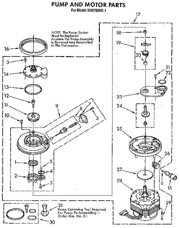 Pump and motor