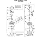 Whirlpool DU8900XY0 pump and motor diagram