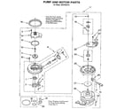 Whirlpool DU8700XY0 pump and motor diagram