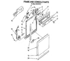 Whirlpool DU8700XY2 frame and console diagram