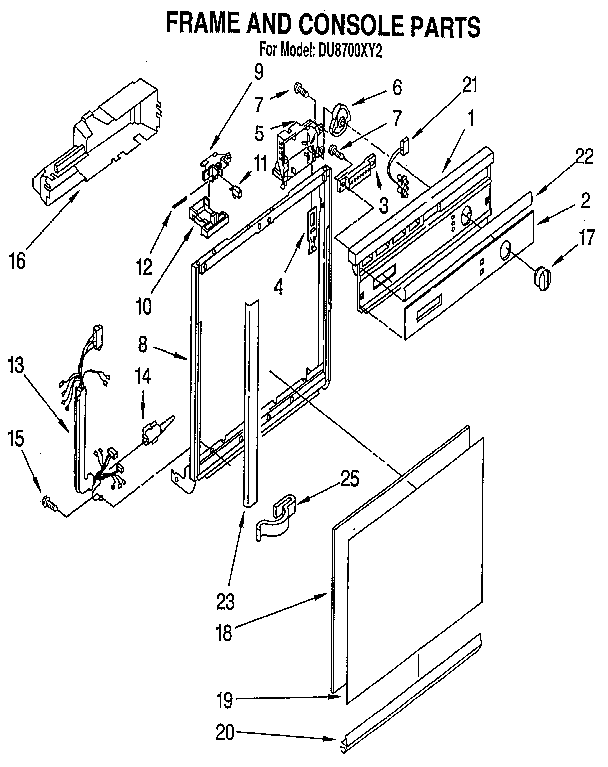 Frame and console