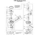 Whirlpool DU8950XY0 pump and motor diagram