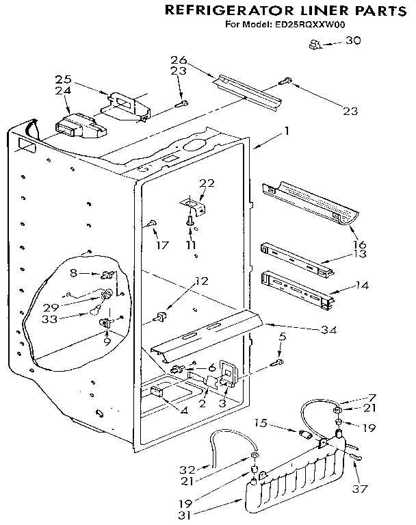 Refrigerator liner