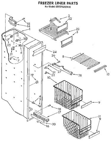 Freezer liner