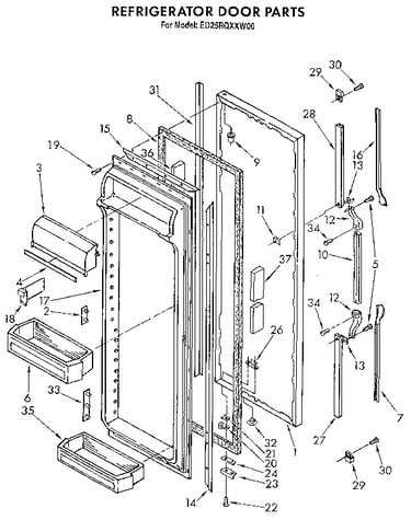 Refrigerator door