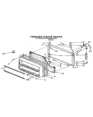 Freezer door