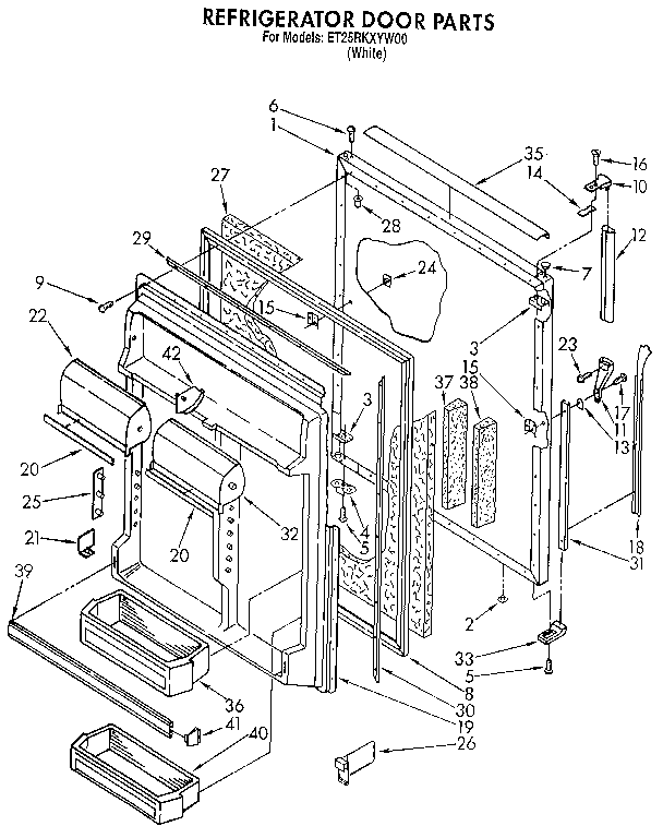 Refrigerator door