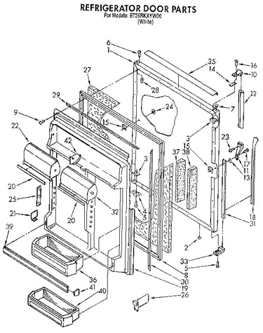 Refrigerator door
